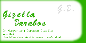 gizella darabos business card